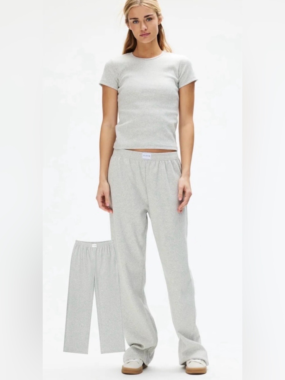 Parke Heather Gray Elastic Waist Lounge Pants